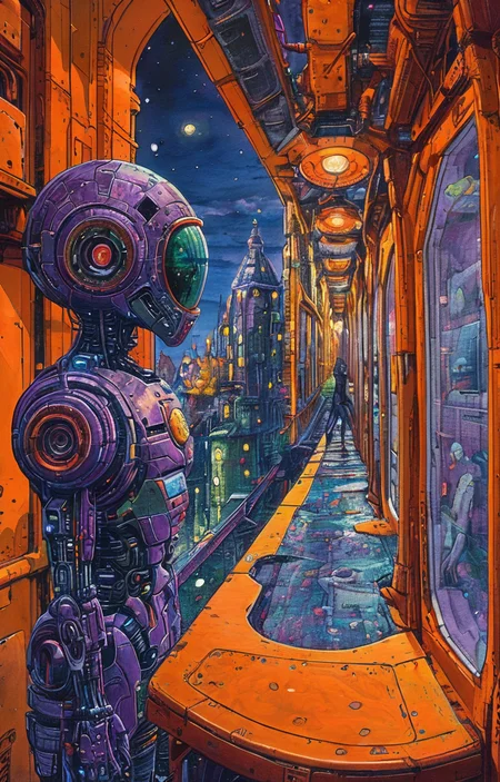 masterpiece,best quality,<lora:tbh179-sdxl:0.9>,illustration,style of David Welker,Horror and Horror Joker