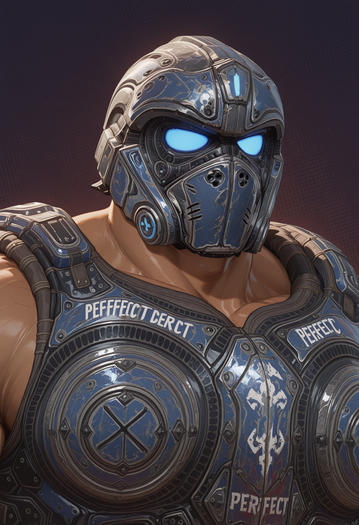 solo, abstract background, portrait, 1boy, claytoncarmine, dark-skinned male, helmet, bara, male focus, armor, muscular,
masterpiece, perfect quality, best quality, detailed, newest, very aesthetic
<lora:Illustrious\Characters\Masked\ClaytonCarmine_GearsOfWar_V1_ILXL:1.0>