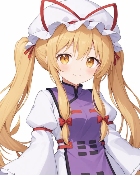 yakumo yukari,1girl, solo, white_background, simple_background, smile, tabard, mob_cap, white_headwear, wide_sleeves, long_sleeves, red_ribbon, hat_ribbon, alternate_hairstyle, ribbon-trimmed_sleeves, closed_mouth, white_dress, hair_ribbon, twintails, looking_at_viewer, blush
<lora:yakumo_yukari_image6089_2023-12-20-000007:1>,star-shaped_pupils,symbol-shaped_pupils,. gorgeous,key visual, vibrant, studio anime,award-winning, professional, highly detailed,high budget, cinemascope