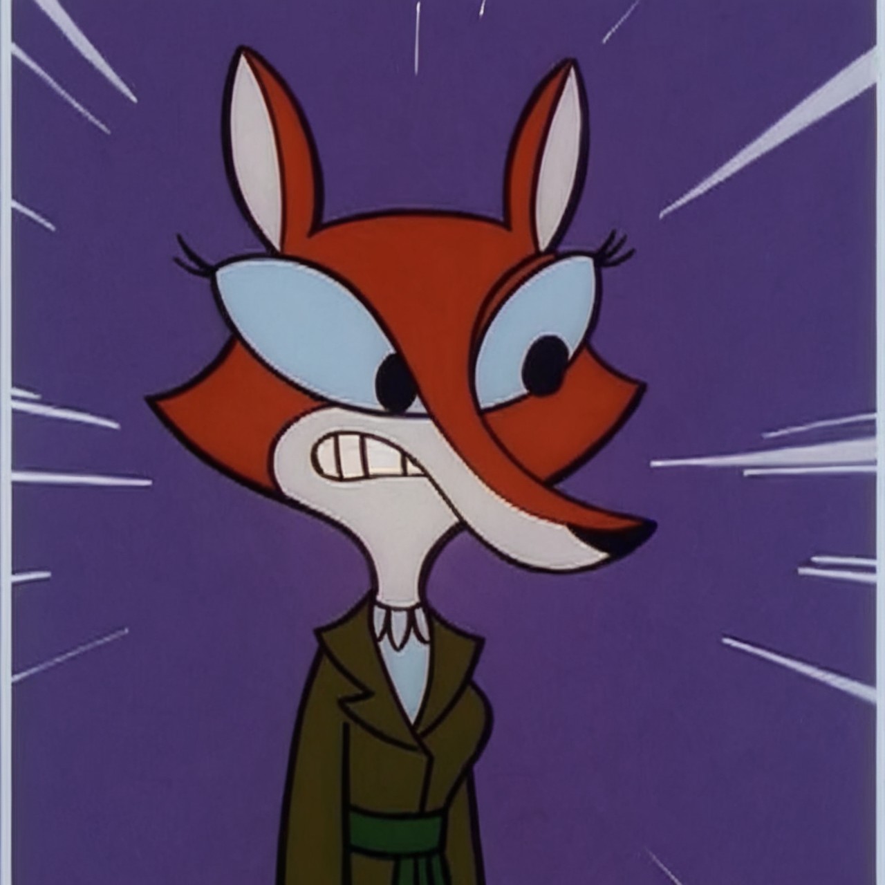 score_9,score_8,score_7,source_furry,
<solo:1.5>,
<1girl:1.5>,
fauna_fox, fox girl, agent_fauna,red body,red fur, black eyes,
fauna_fox_ffiles, fauna_fox, agent_fauna, fox girl, furry, furry female, official art, official style, solo, teeth, clenched teeth, no humans, black eyes, emphasis lines, purple background, male focus, 1boy, border, parody,
( art by oxxo (dlengur) ) ,,
 <lora:Fauna_Fox_The_F_Files:1> fauna_fox_ffiles