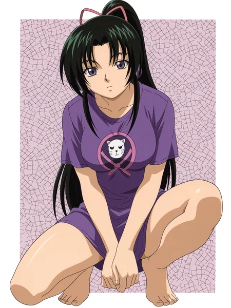 <lora:Shigure Kousaka:1>,shigure kousaka,full body,t-shirt, headphones,