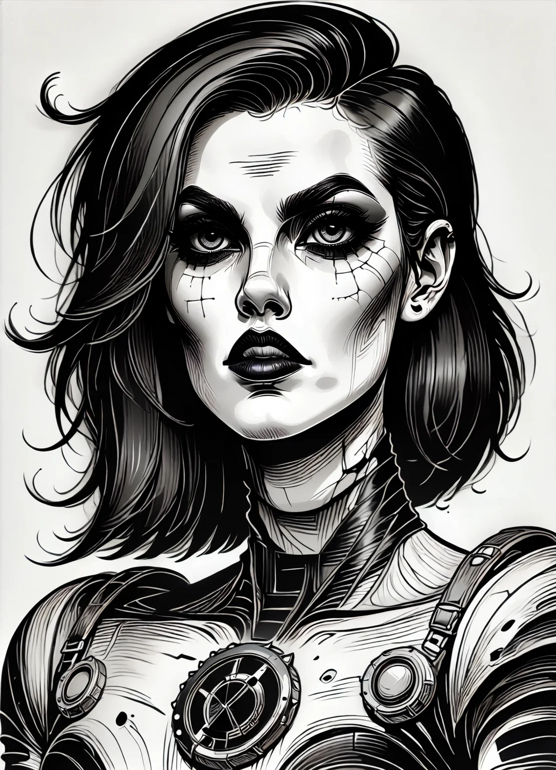 DonMS1mpl3Dr4w1ngXL, score_9, score_8_up, score_7_up, score_6_up, simple lineart, female vespiform, sith inquisitor, stone-tipped javelin, rating_safe <lora:DonMS1mpl3Dr4w1ngXL-pony_v1.1:1>