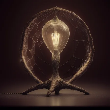 a designer table lamp, Cobwebber,
intricate details, modelshoot style, dreamlikeart, dramatic lighting. 8k, trending artstation,