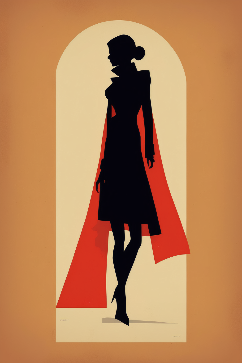 <lora:Olly Moss Style:1>Olly Moss Style - Iconic movie character silhouettes wearing trendy clothing to demonstrate the blend of movies and fashion