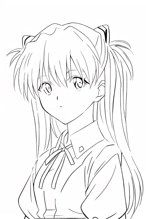(realistic:0.2), anime illustration of asuka, (souryuu asuka langley), detailed, (realistic:0.2),
white background, simple background, cute girl, young girl,
<lora:animeLineartStyle_v20Offset:1.0> monochrome, (lineart:1.0),
<lora:asukaLangleySohryu_v1:0.7>