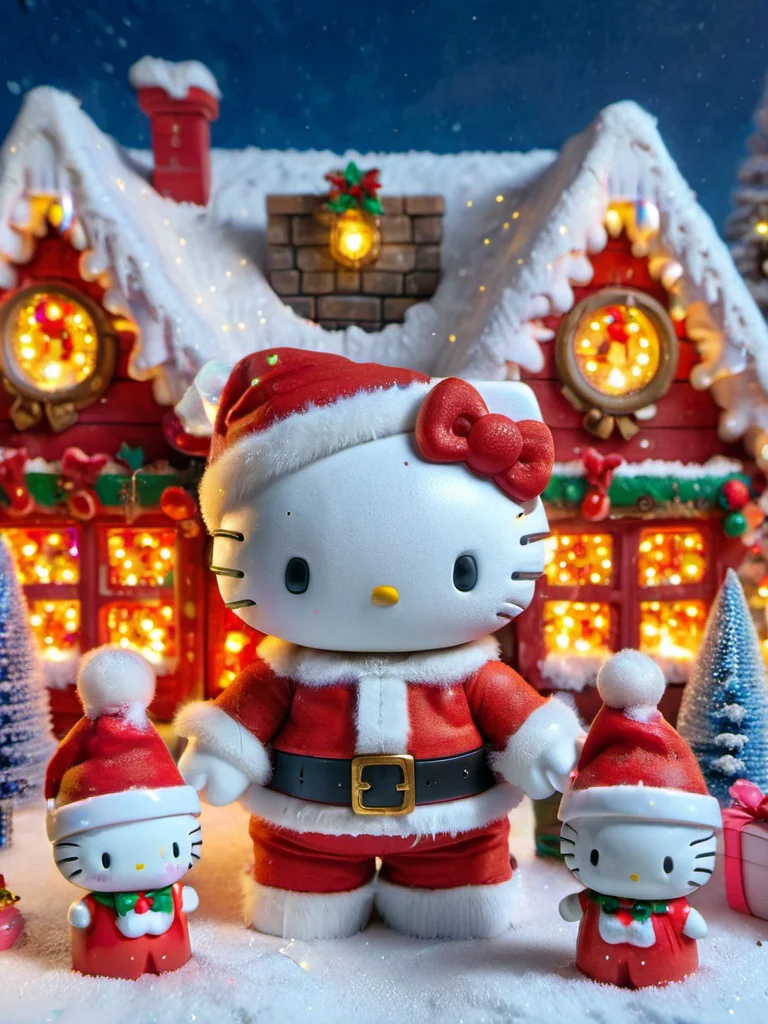ral-santa, hello kitty santa, santa claus, a hello kitty christmas scene <lora:ral-santa-sdxl:1>