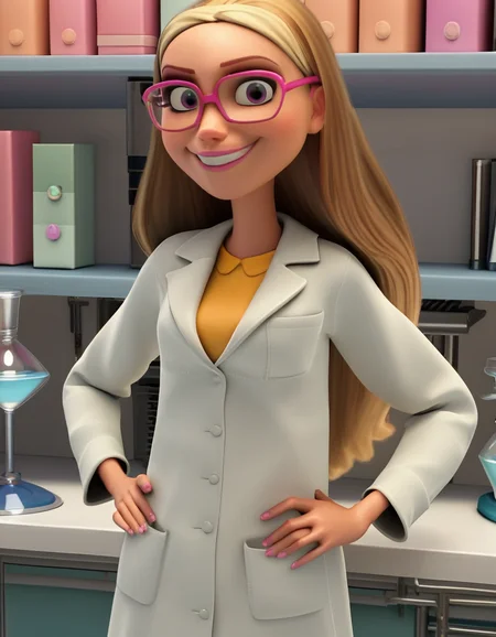 score_9, score_8_up, score_7_up, source_anime, <lora:honey-lemon-movie-ponyxl-lora-nochekaiser:1>, honey lemon, long hair, blonde hair, 3d,, glasses, pink-framed eyewear, coat, labcoat, white coat,, indoors, smug, smile, looking at viewer, solo, hands on hips,, cowboy shot, dutch angle