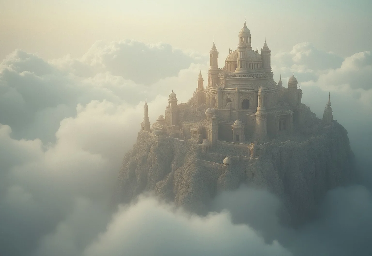 HIGHLY DETAILED[(an ancient CITY in the clouds,a dream world shifting landscapes, and ethereal creatures, Captured with a Hasselblad X2D 100C and an 80mm f/1.9 lens, hyper-realistic textures, soft studio lighting, elegant shadows, styled for a Vogue beauty editorial, incredible realism, creamy bokeh, ultra-detailed textures, perfect lighting],