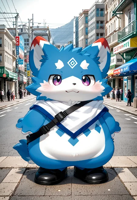 score_9, score_8_up, score_7_up, ((((sdgs4by zuppu11)))), photo background, 1boy, furry, kemono, cute, solo, full body, zPDXL3