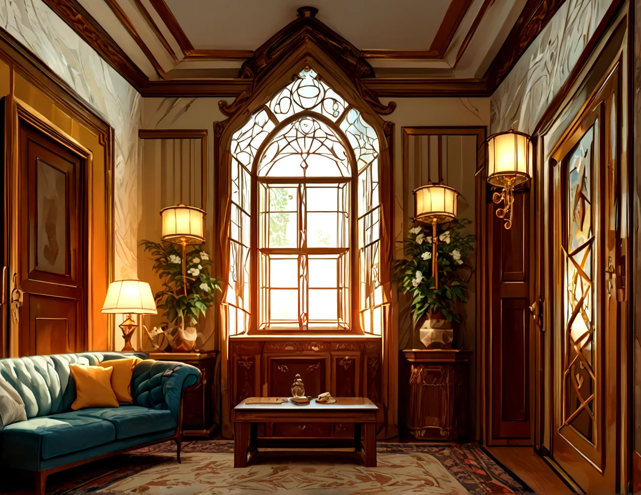 score_9, score_8_up, score_7_up,
<lora:Art_Deco_Interior_(Architecture)_(Pony)_(AD):1> art deco, interior, architecture, interior design, marble, limestone, intricately designed (windows, doors, metals doors, ceiling, lamp, metal wall panels, wood wall panels, ceiling panels, ),
8K, In'ei, chiaroscuro, rim lighting, perfect depth of field shot, beautiful, subsurface scattering, idealized city, wide beautiful boulevards, busy city center, parks and manicured lawn areas, large parks, plazas, detailed fluffy anime clouds, skyscrapers, made out of limestone, art deco windows, photographic realism, soft lighting, soft shading, art by Thomas Kinkade,
BREAK zPDXL, zPDXLxxx, <lora:wowifierXL:0.2> art by mooncryptowow <lora:sdxl_lightning_8step_lora:0.4> <lora:detailed_notrigger:0.5>