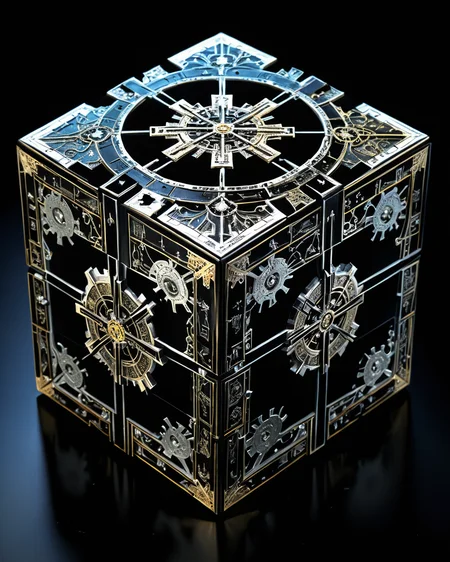 hellraiser puzzle box, black background, <lora:add-detail-xl:1.0>, <lora:xl_more_art-full_v1:0.4>, <lora:John Berkey Style:0.4> John Berkey Style page