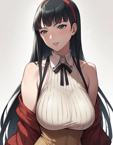 score_9, score_8_up, score_7_up, source_anime BREAK
1girl,large breasts
,long hair
amagi yukiko, black hair,grey eyes,huge breasts,ribbed leotard
   <lora:zs_AwakeningPortraitsXL:1> awakeningportraits, portraits, white background