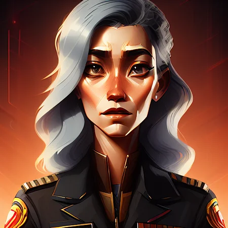tintype full body portrait of a in shape, gangly, Thoughtful Reconnaissance Specialist woman, Precise, upset, with long wavy blond hair wearing pentacle , digital art, trending on artstation, highly detailed, fine detail, intricate, outrun, vaporware