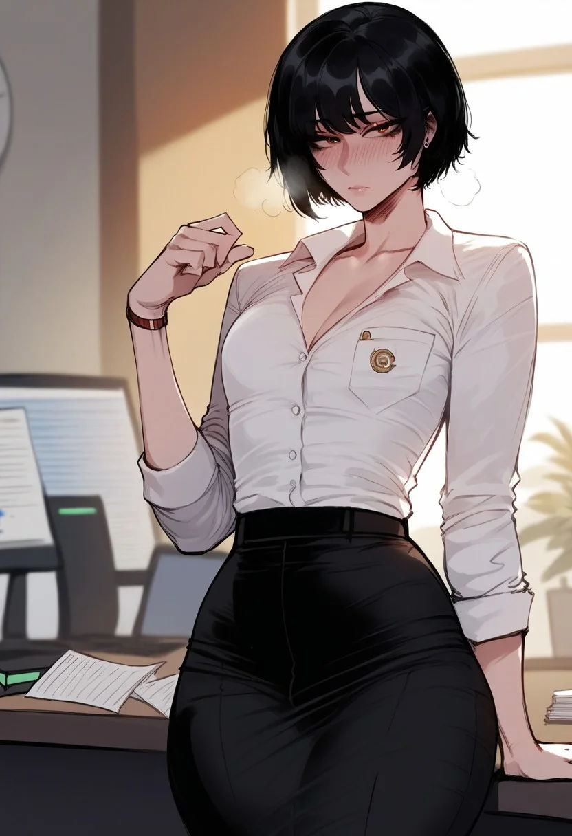 Score_9, score_8_up, score_7_up, high quality,
1boy, solo, short hair, black hair, Office femboy. femboy, shy femboy
Sexy, casual clothing, office casual, femboy, curvy, thicc
perfect, easynegative, detailed,
perfect, perfection, perfect, detailed, perfecteyes. Woman. ng_deepnegative_v1_75t, easynegative, aid291, Expressiveh, lhata4564, shexyo.