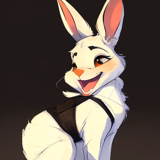 samdoesarts a happy cute rabbit