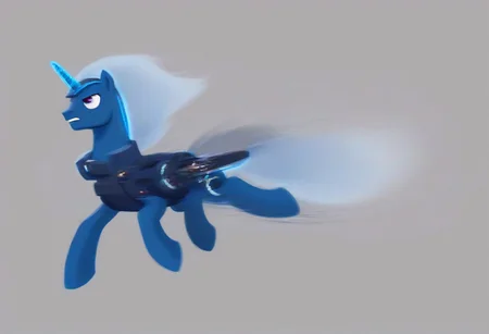 gravity guns meet galloping unicorn ponies
