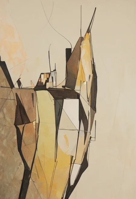 (Silhouette of a house on the cliff beside coast, flat painting background:1.5),
(abstract painting, impressionism, watercolor, oil painting brushstrokes, oil painting texture:1.3),
(brutalist architecture, BRIGHT green AND DARK BROWN color palette, curve LINE, circle, ellipse, core), AK, abstract, deconstruction, geometry, geometric composition,paint painting,harmonious colors, black frame,rectangle, tilt, flat painting, framex, horizontal, Constructivism, Fauvism,