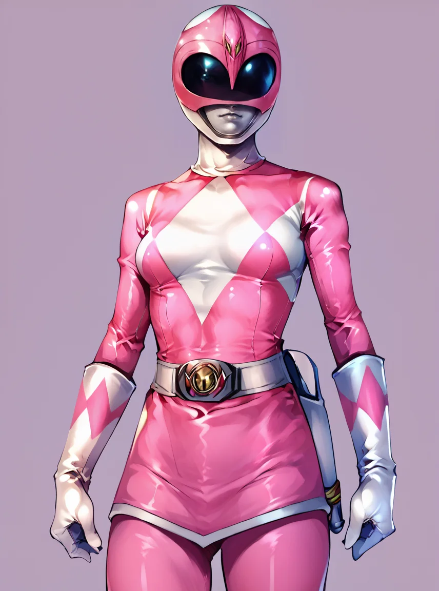 score_9, score_8_up, score_7_up, score_6_up, score_5_up, score_4_up, BREAK
pink bodysuit, white gloves, pink power ranger, pink ranger helmet, 1girl, solo, medium breasts, tokusatsu, mighty morphin power rangers, simple background
<lora:Pink_Ranger_MM:0.8>
