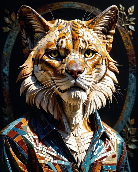 score_9, score_8_up, score_7_up, intricate details, rating_safe,
<lora:MosaicStyle:1>,
1boy(Mosaic, made from colored stone pieces,
anthro furry, sabretooth cat,
full body, looking at the viewer, solo, smiling), black background,
<lora:ral-chrosc-clr:0.3>, ral-chrosc-clr,
<lora:xl_more_art-full_v1:0.3>,
<lora:add-detail-xl:0.3>