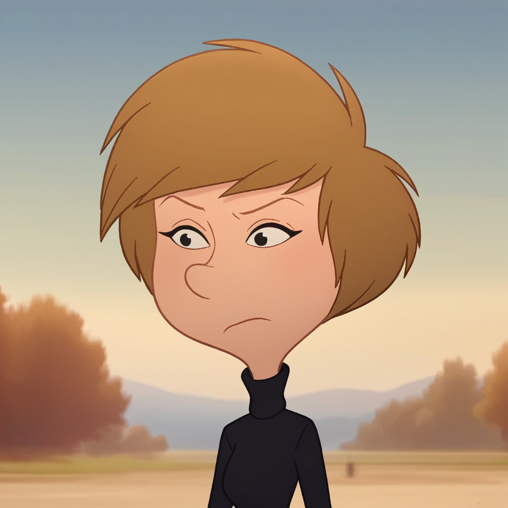 score_8_up, BREAK, 1girl, solo, MOM, brown hair, black eyes, short hair, turtleneck, long sleeves, portrait, outdoors,  <lora:TootuffMom_titeuf_PXL_Leaf1:1>, closed mouth,