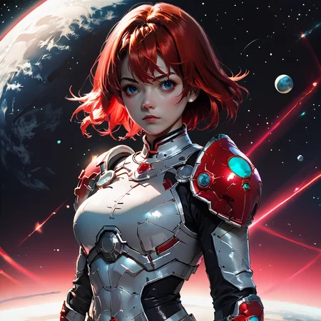 score_9.score_8_up,score_7_up,source_anime,
 <lora:Space_clothes-pony-8:0.6> ,
space_space,
1girl,solo,red hair,space armor,shoulder armor,futuristic,neon lines glow,