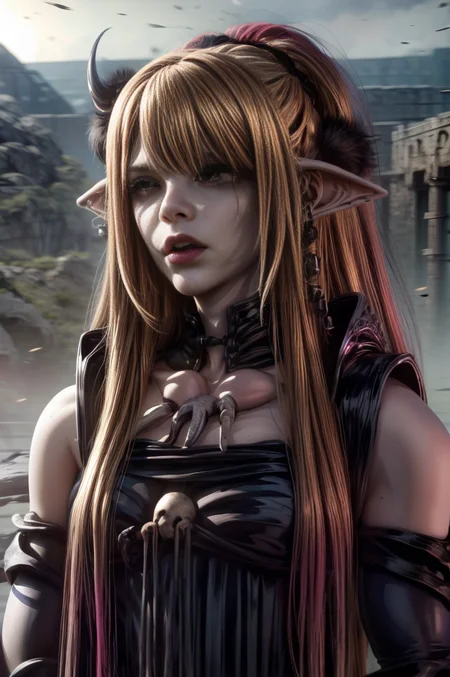 realistic analog photo, award winning photo,
<lora:more_details:0.7>
<lora:Marin:0.8> kitagawa marin, long_hair, blonde_hair, bangs, red_eyes, medium_breasts, parted_lips, gradient_hair, multicolored_hair, pink_hair,
<lora:OrcWarrior:0.75> orcw, green colored skin, tusks, dreadlocks,
<lora:edgBonesv1:0.75> wearing edgBones, dress with skeleton bones, dress with skeletal bones, bones,
<lora:Evil:0.75> evilrealm, foggy wasteland, curde watchtower,
,
high-quality, crisp, sharp, professional-grade, high-resolution, fine detail, accurate colors, low noise, fast shutter speed, wide dynamic range, precise focus, RAW, highres, 8k, uhd, High Dynamic Range, tonemapping, crisp details,
