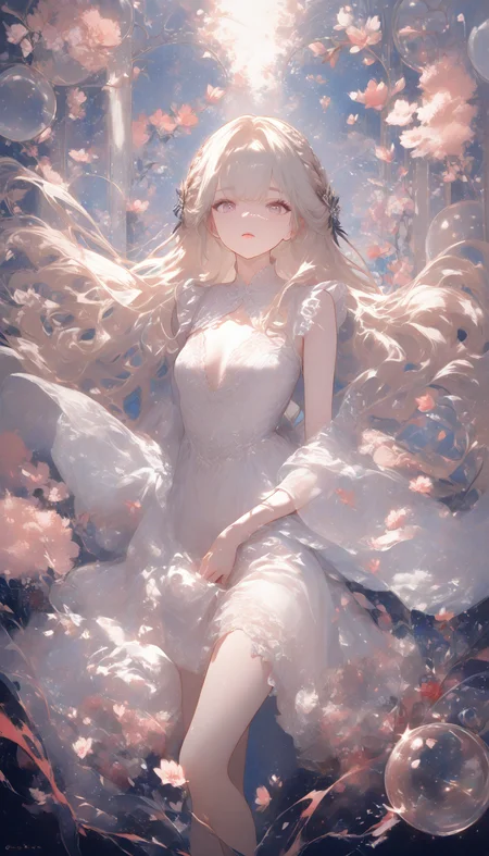 Dreamscape masterpiece,high score,great score,absurdres, <lora:Alice Prin_Complete:1>,Alice Prin (style, hair, dress, alice, prin), ., Naerys had the Targaryen looks, a fine and delicate beauty, almost unworldy. She was slender and small, with big deep violet in hue eyes and fine, pale, porcelain skin, near translucent. Naerys Targaryen. . Surreal, ethereal, dreamy, mysterious, fantasy, highly detailed