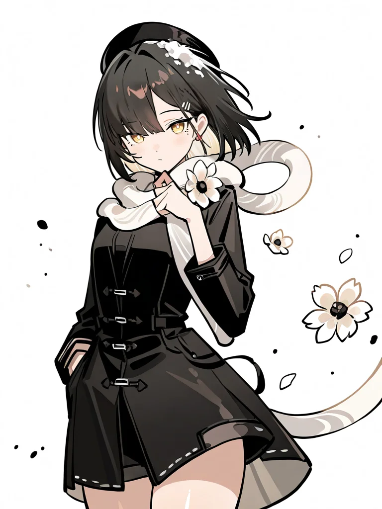 1girl,,looking at viewer,solo,(simple background:1.2),(white background:1.1),jie,cowboy shot,<lora:jie-000014:1>, masterpiece, best quality, very aesthetic, absurdres,newest, incredibly absurdres,