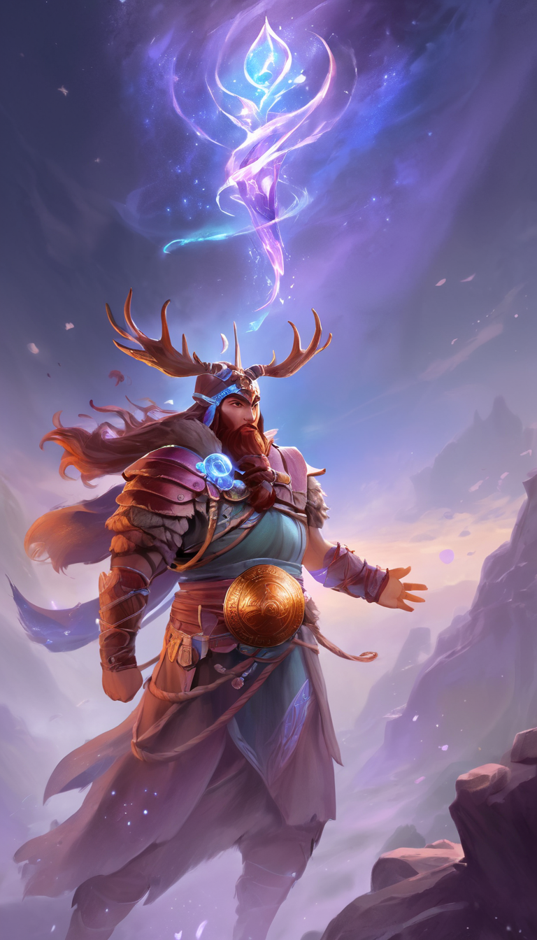 ethereal fantasy concept art of Cinematic scene, hero view, d4d druid <lora:diablo_4_druid_xl_v1:1>, action pose, detailed background, masterpiece, best quality, high quality, highres, absurdres . magnificent, celestial, ethereal, painterly, epic, majestic, magical, fantasy art, cover art, dreamy