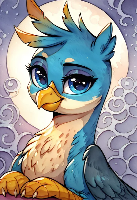 masterpiece, score_9, score_8_up, score_7_up, score_6_up, (best quality:1.1), ultra-detailed, high resolution, 1boy, gallus, feral, griffon, g4, male, eyeshadow, sly smirk, indoors, sit on the ground, sweets on the ground in, kitchen background, tail, high quality, sharp, the quality of ai art is frightening, watercolor, highly detailed, (beautiful detailed eyes), Long eyelashes, Highly Visible, (((8k))), sharp focus, perfect lighting, beautiful eyes, long eyelashes, anatomically correct, extremely detailed, shine on body, high detail, cute, Expressiveh, detailed background, OverallDetail, zPDXL2