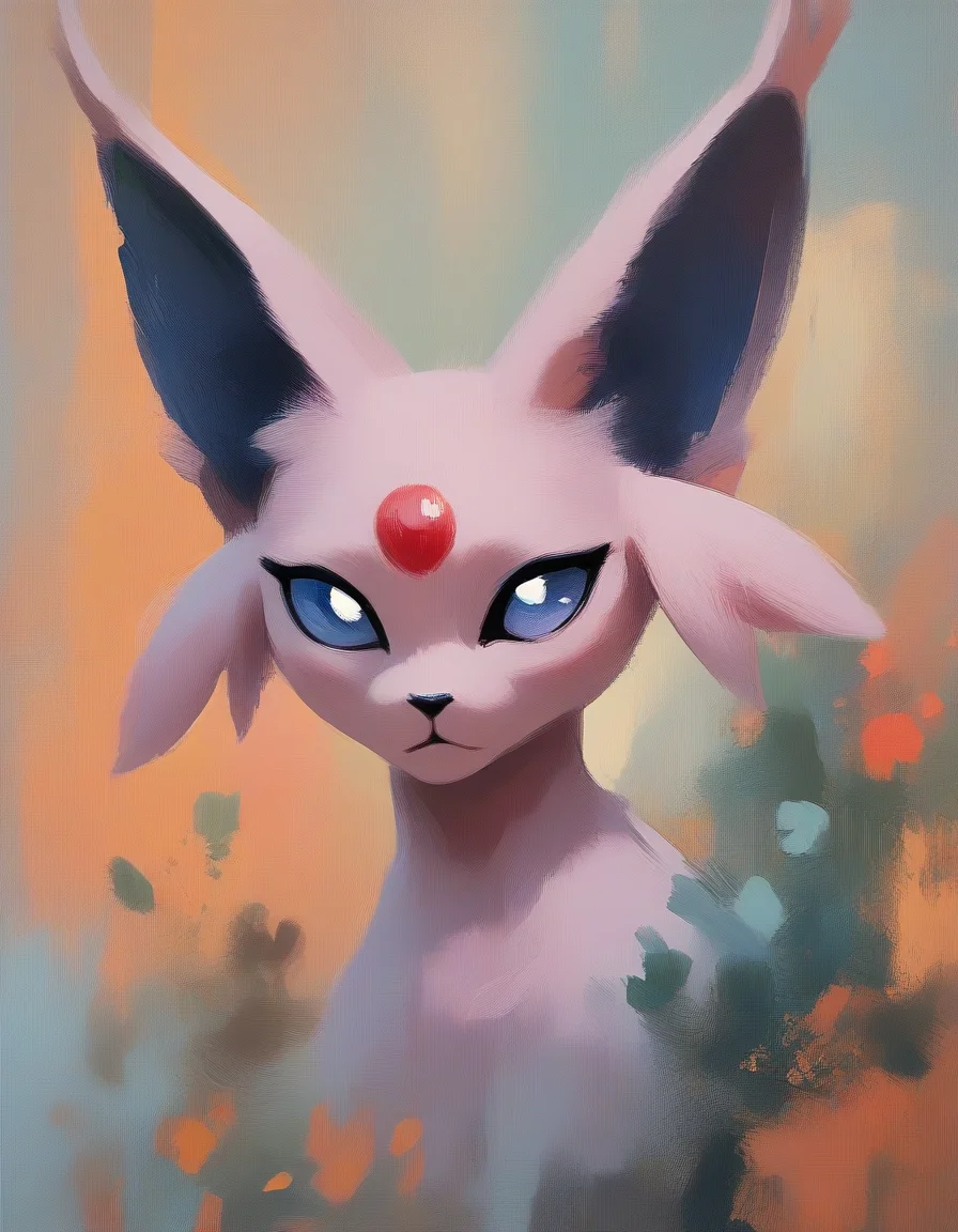 ncpy88 style Espeon pokemon <lora:ncpy88 style:1>, score_9, score_8_up, score_7_up, score_6_up, score_5_up, score_4_up
