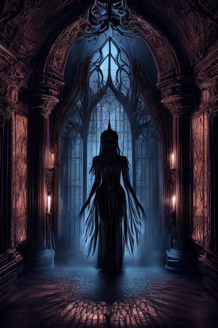 a ghostly woman in a dark gothic bedroom, late night,
all humman anatomy is completly correct, (((gothic bedroom))),
very low light,nighttime, low wattage blue neon lights  high on effects,apparition,ghost,spirit,dead,angry,aggressivplane,making it a captivating,if not spine-chilling,sight to behold.,paranormal,dark eroticism, gorgeous, yearning for what was lost with life, full view,epoxy_skull,
intricate,etherthral,paranormal,eternal,erotic horror,by sithandwesson,MJgothic,gothichorrorai,GothInt,gothicpunkai,OverallDetail,gothichorrorai,
highly detailed texture, best quality, colourful, ultra realistic image, (ultra HD quality details), fantasy, huge depth to image, detailed background,(high_budget_Hollywood_action_film_shot:0.6), moody:crisp, epic, gorgeous, movie-poster, epic lighting, deep shadows, epic skin detail,