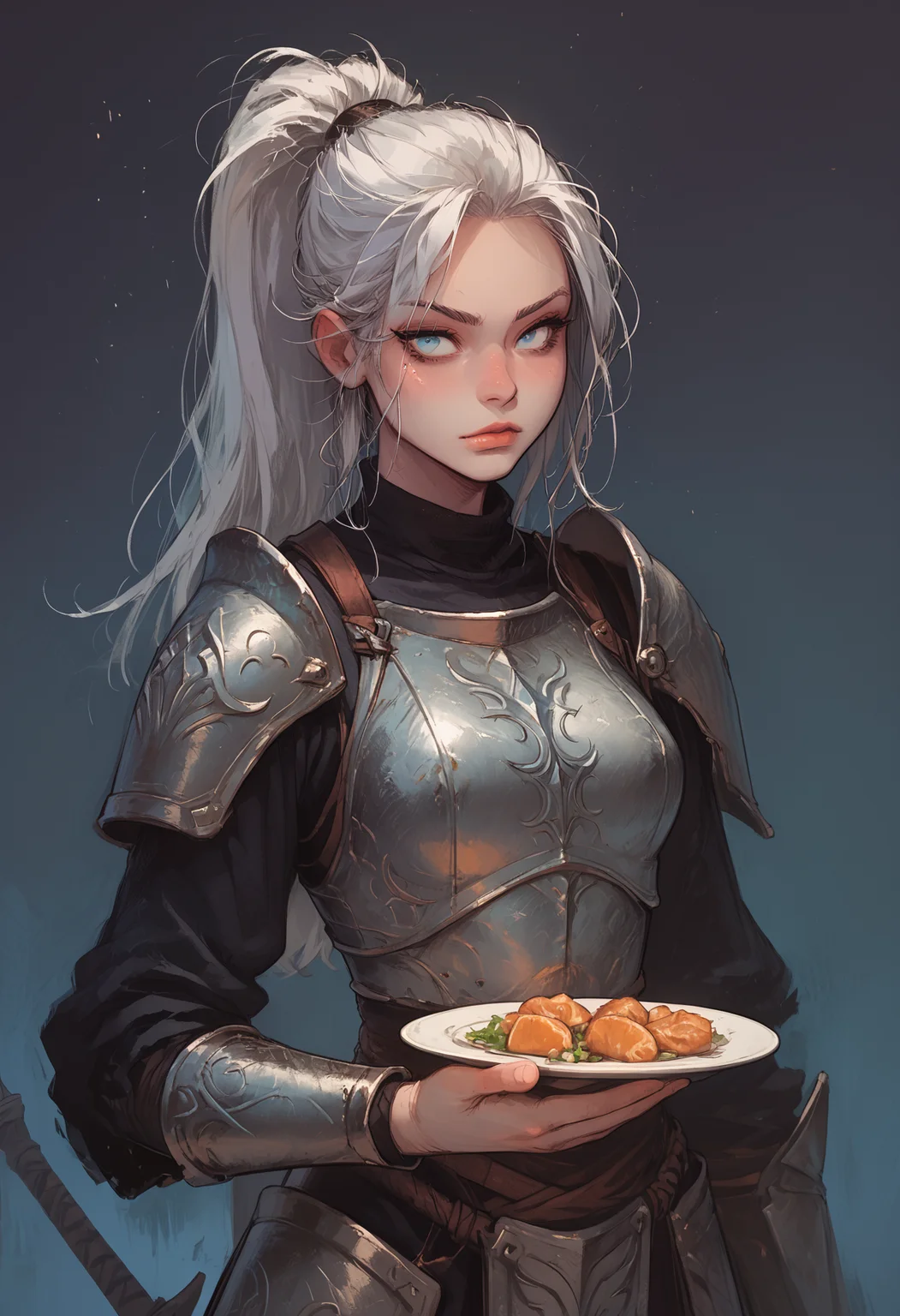 score_9, score_8_up, score_7_up,
solo, diana from lol, 1girl, armor, blue eyes, breastplate, holding, long hair, ponytail, solo, weapon, white hair
,<lora:Expressive_H:0.3>, ExpressiveH, <lora:incase-ilff-v3-4:0.6>, <lora:g0th1cPXL:0.3>, g0thicPXL, <lora:cr33pp41ntXLP:0.65>, cr33pp41n, <lora:melkor_v1:0.5>, melkor_style,