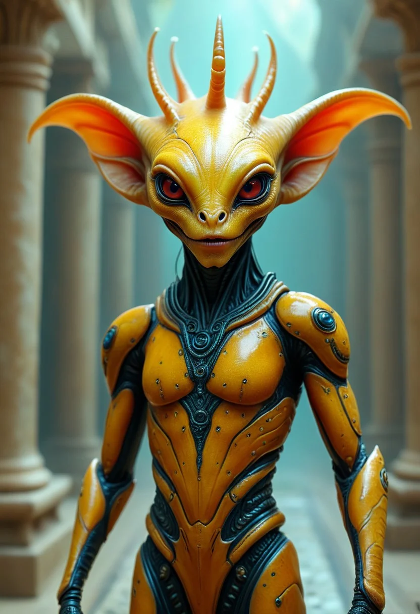 alien humanoid, alien creature, alien, masterpiece, best quality, realistic, very clear, otherworldly creatures, futuristic technology, extraterrestrial landscapes, sci-fi elements insane details, intricate details, beautifully color graded, professional, glowing, radiant, vivid, beautiful, rich, scenic palace, sci-fi fantasy art, cover art, alien humanoid, colored sclera, wearing a crown made of colorful coral, fish alien, fins, gills, smile, large eyes, alien god