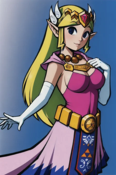 (Realistic:1.5) solo EdobLOZSpiritTracksZelda big breasts <lora:EdobLOZSpiritTracksZelda_v1.2:0.8>