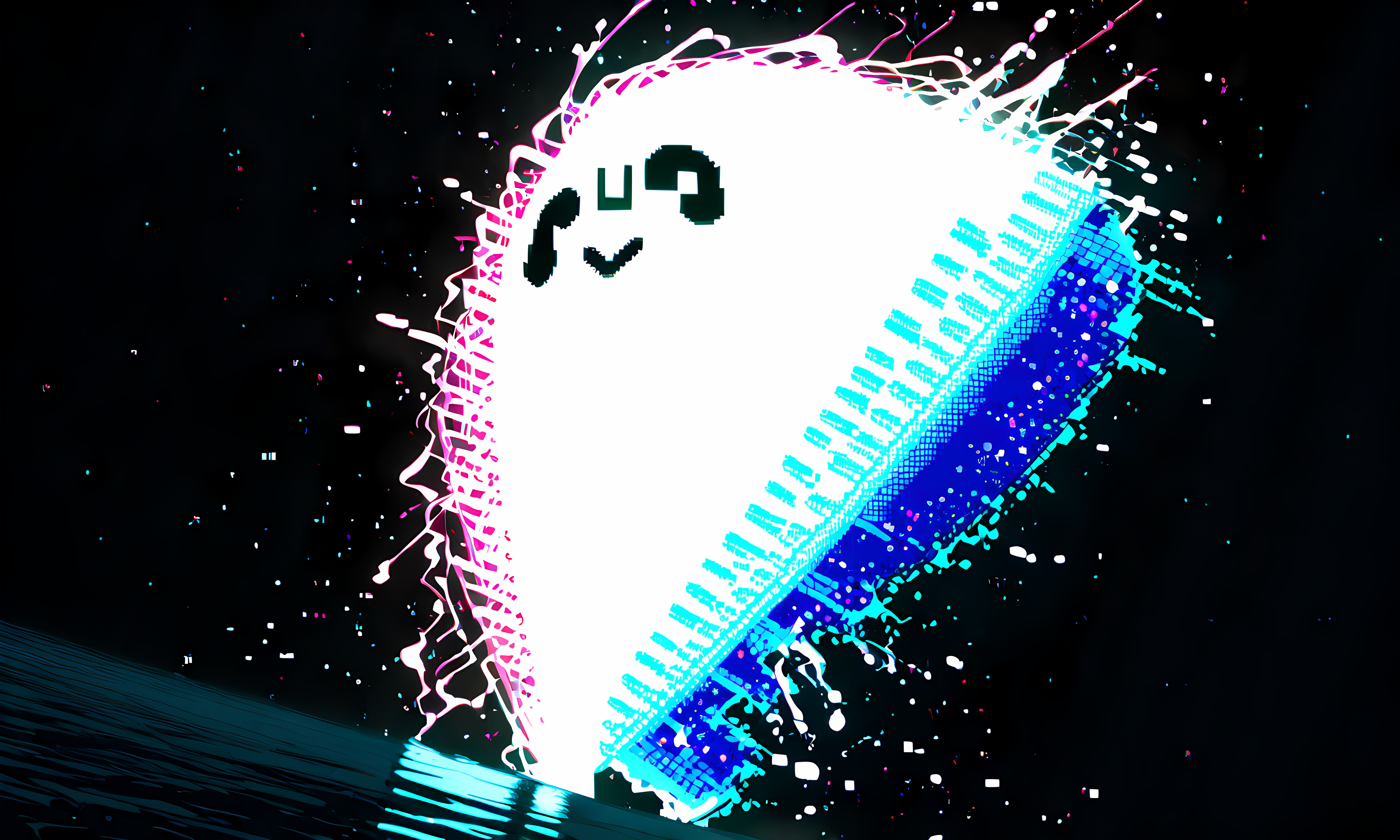 super heavy glitch deinterlaced video effect, VHS aesthetic, ghost images, tertiary high contrast color scheme, balanced composition with random spectrum pixelated splashes, hyper-detailed, cinematic lighting, 8K, ultra textural, master piece
