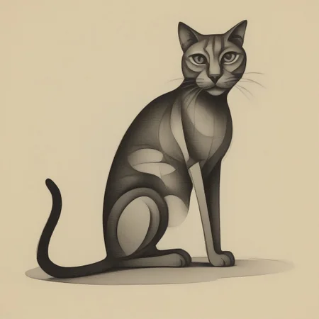 a cat, solo, style3