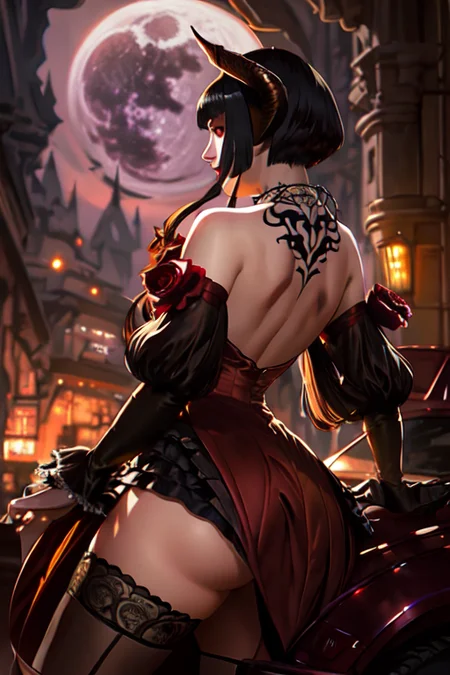 full body portrait, vampire eyes, digital painting, big ass, side, artstation, concept art, donato giancola, Joseph Christian Leyendecker, WLOP, Boris Vallejo, Breathtaking, 8k resolution, extremely detailed, establishing shot, artistic, hyperrealistic, octane render, cinematic lighting, dramatic lighting, masterpiece