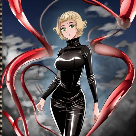 bc style, a woman with tight latex clothes, bc style <lora:bc:1>