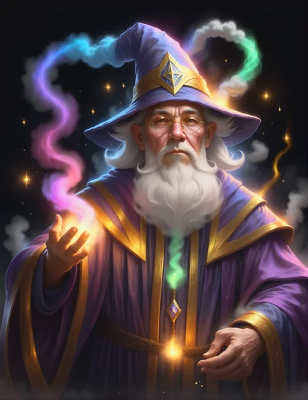 <lora:ChalkDustStyleSDXL:0.7> portrait, regal, a wizard casting a powerful spell in the style of chalkdust, sparkling glowing robes, 8k, concept art, digital art, high quality, highly detailed