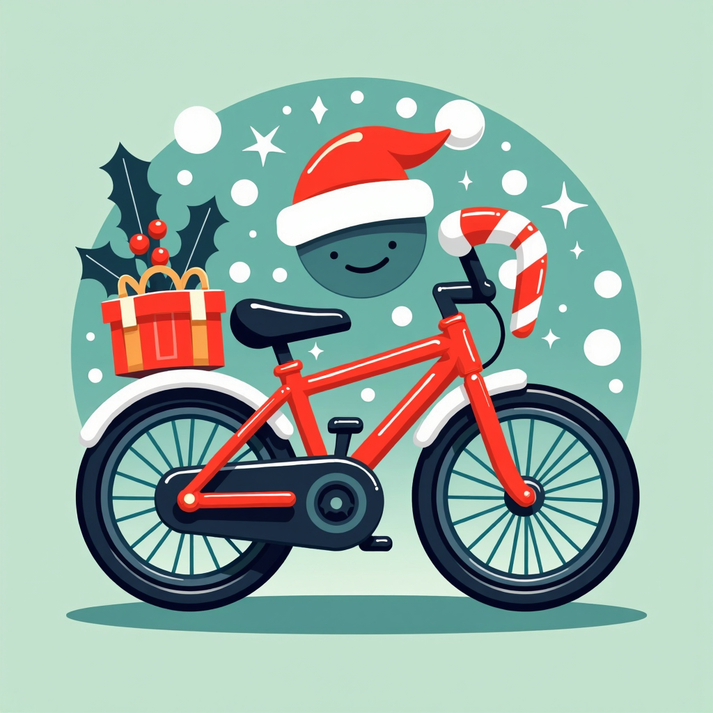 Multiple graphic of a bike
<lora:ChristmasIconsFlux:0.9>