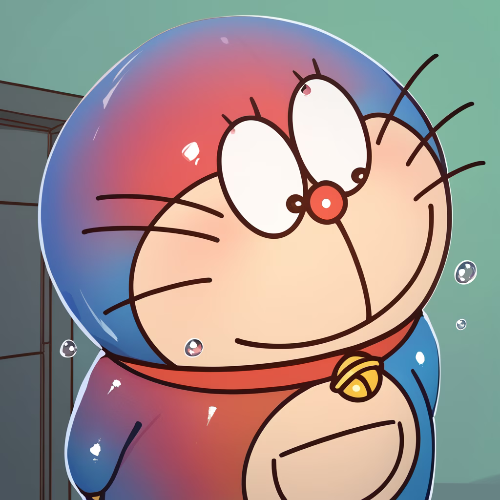 score_9_up, score_8_up, score_7_up, score_6_up, zPDXL2, <lora:DoraemonStareXL_Pony3:1.1>, DoraemonStare, doraemon, alternate costume, 
doraemon, rainbow gradient, colorful, transparent, shiny, reflective, gradient, sparkling, droplets, soft lighting, high detail, upper body, green background, (smile:1.1), rating_safe, sfw , masterpiece, newest, absurdres