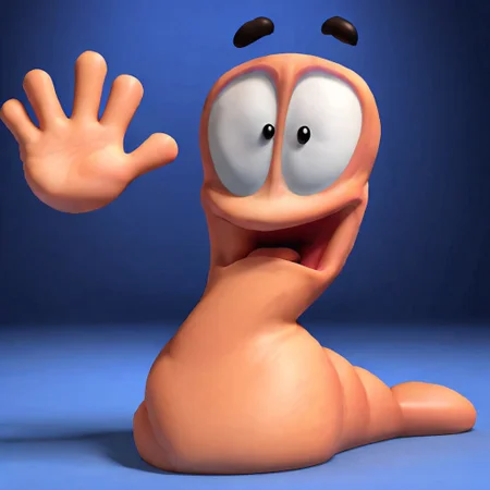 worm, render, solo, 1worm