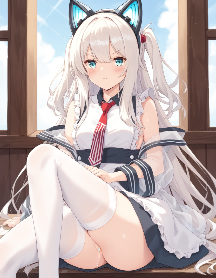 <lora:hammann_â±_XL_pony_bf16_v1:1>hammann_â±_(azur_lane),1girl,, BREAK score_9, score_8_up, score_7_up, BREAK source_anime, best quality, masterpiece, uncensored,<lora:sdxl_lightning_4step_lora:1>(clear eyes:1.2),zPDXLpg,rating_explicit,clear eyes,beautful eyes,
