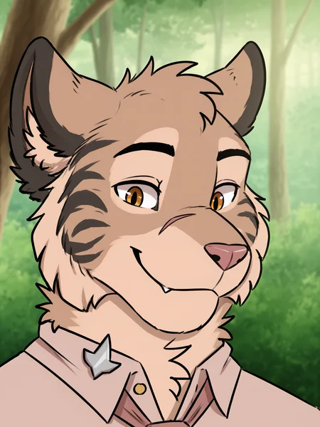 <lora:Aiden:1> aiden, portrait, smile, collared shirt, necktie,
BREAK masterpiece, best quality, amazing quality, very aesthetic, high resolution, ultra-detailed, absurd res, newest, scenery, detailed fur,