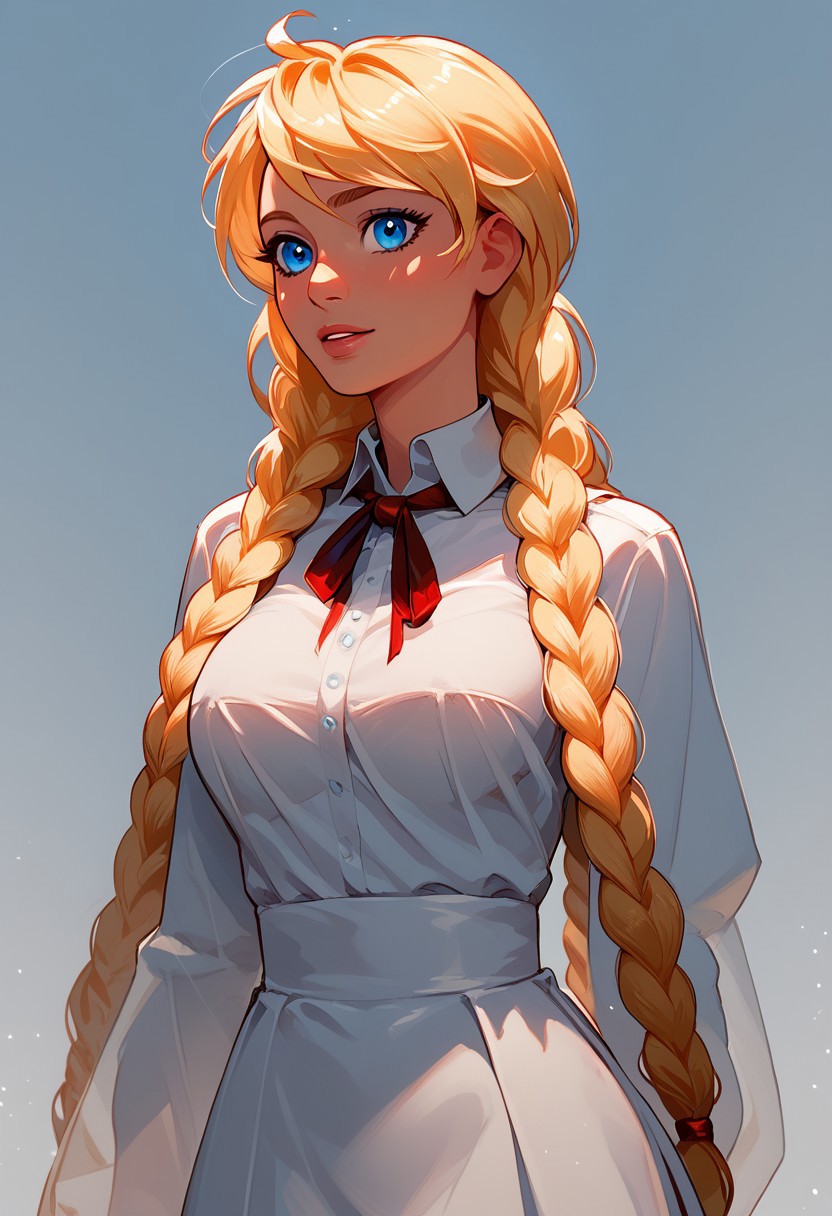 score_9, score_8_up, score_7_up, slavya, blonde hair, very long hair, long hair, twin braids, blue eyes, in full growth