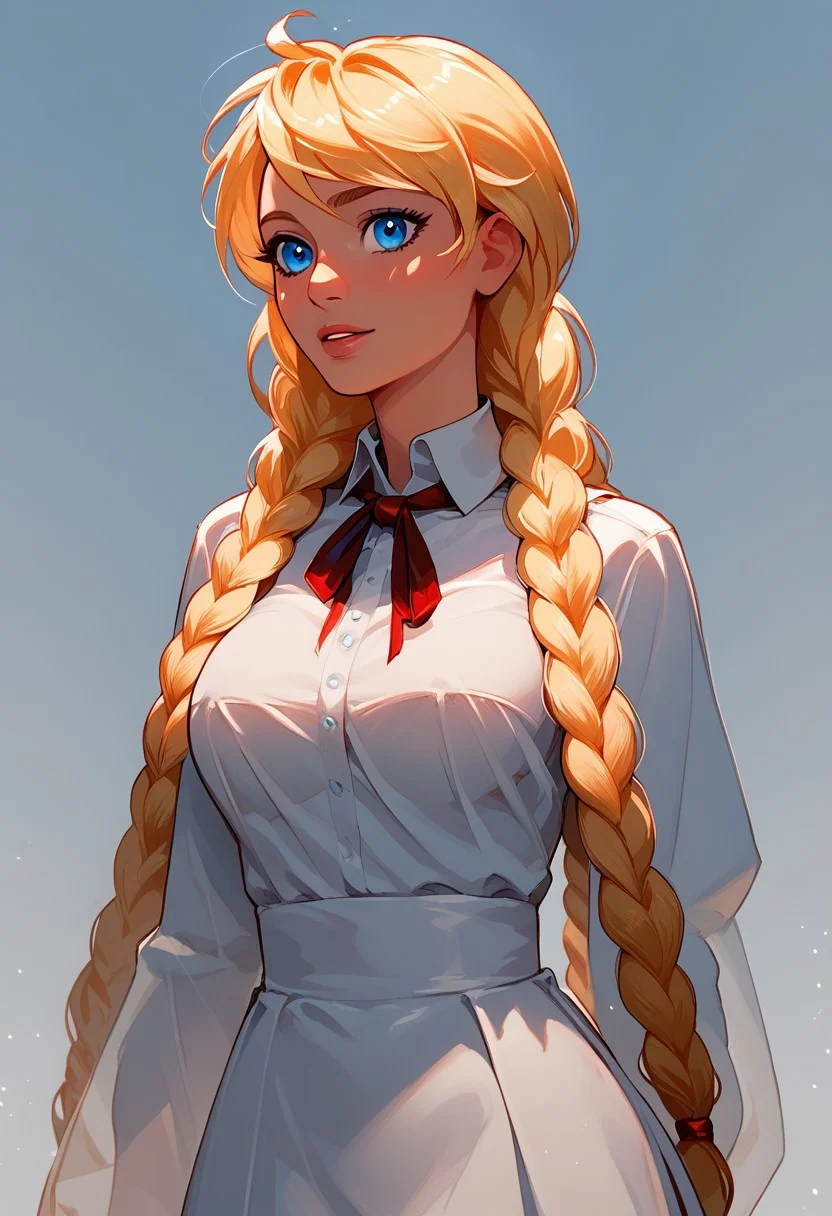 score_9, score_8_up, score_7_up, slavya, blonde hair, very long hair, long hair, twin braids, blue eyes, in full growth