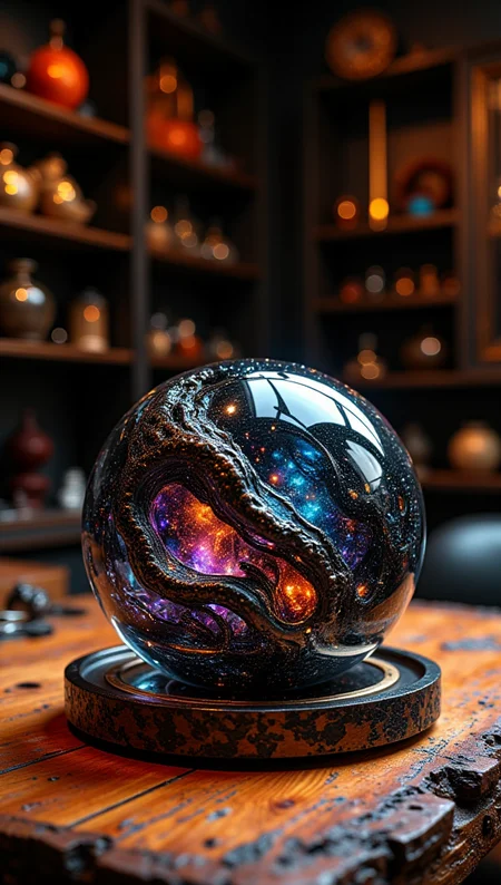 masterpiece, 4k, 8k, bokeh, a carbon fiber shape with a glass case merging together, it is a special object found in a secret dark shop, dropped on a crafted burned wood table, red rich and wealth.
detailmaximizer, Midjourney_Whisper, opalescence <lora:[Flux1]_flux_vividizer:0.3> <lora:[Flux1]_scenery_lora_comfy_converted:0.2> <lora:[Flux1]_Opal_Fantasy_Flux:0.5> <lora:[Flux1]_aidmaPsychadelicChaosWorld-FLUX-v0.1:0.3> <lora:[Flux1]_aidmaImageUpgrader-FLUX-V0.1:0.1> <lora:[Flux1]_midjourney_whisper_flux_lora_v01:0.1>