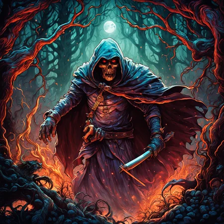 masterpiece, best quality, angry goblin warrior in the forest with arms crossed wearing tethered dirty appeal and red cloak by dnmumfrd <lora:dan_mumford_v1:1.6>, Crystal Caverns . Majestic underground city carved from stunning natural crystal formations, translucent spires, glittering architecture, Heroic . idealized musculature posing dynamically, celebrating ideals of mass utopian culture, Kinetic . Moving parts, plays of light, floating shapes, real motion that transforms itself, horror-themed . eerie, unsettling, dark, spooky, suspenseful, grim, highly detailed, tilt-shift . Selective focus, blurred background, highly detailed, vibrant, perspective control, Ornate organic pattern, floral motifs, curving lines, elegant decoration, gold accents, cinematic film still . shallow depth of field, vignette, highly detailed, high budget, bokeh, cinemascope, moody, epic, gorgeous, film grain, grainy, breathtaking . award-winning, professional, highly detailed, horror-themed . eerie, unsettling, dark, spooky, suspenseful, grim, highly detailed, disco-themed . vibrant, groovy, retro 70s style, shiny disco balls, neon lights, dance floor, highly detailed, long exposure photo of . Blurred motion, streaks of light, surreal, dreamy, ghosting effect, highly detailed