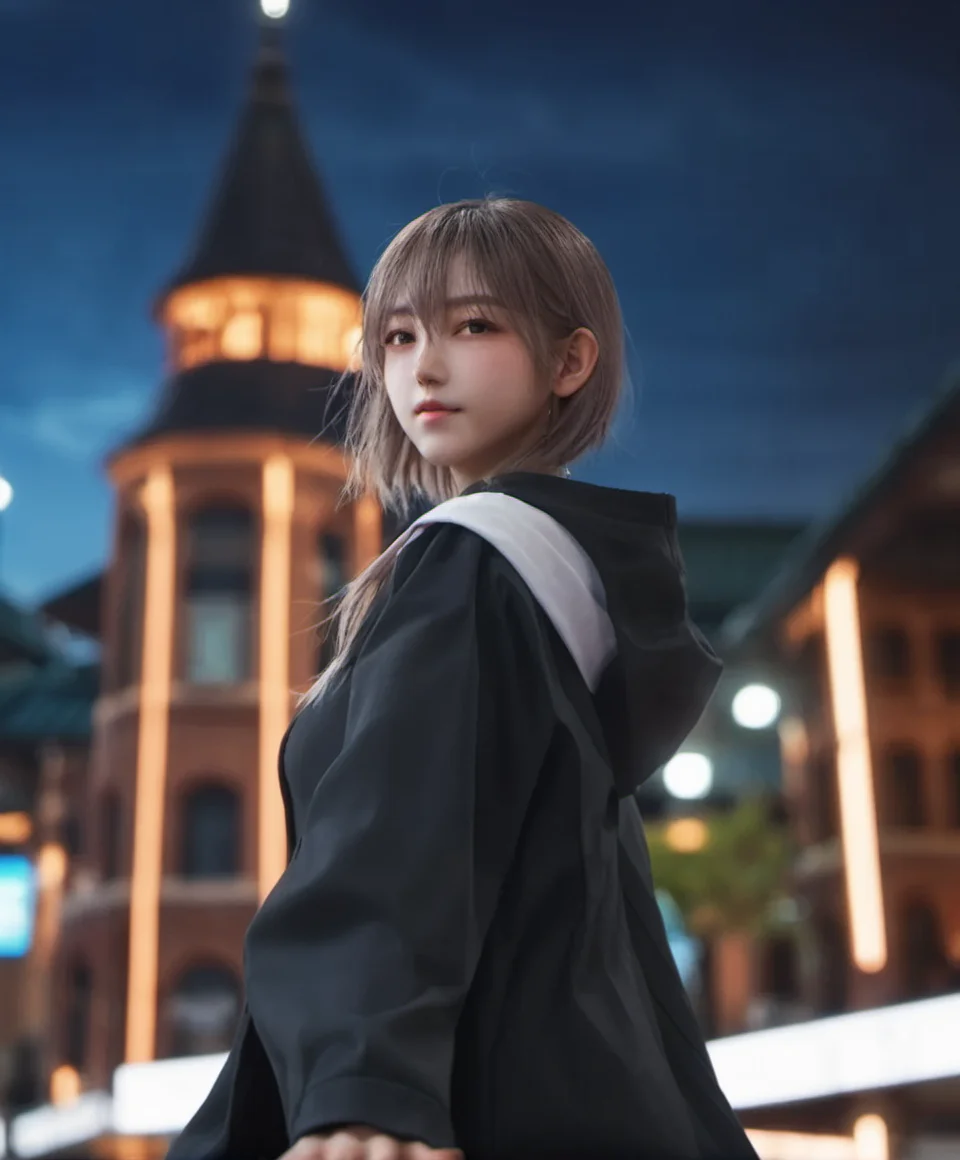 depth_of_field, motion_blur, focused, building, 1girl,amiya \(arknights\),arknights,dirty face,outstretched hand,close-up,cinematic angle,photorealistic <lora:sysuv9:0.7>